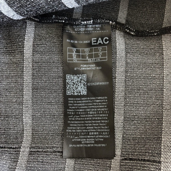 Guess Bodycon Dress - Black/White Stripe Size S - Picture 13 of 14